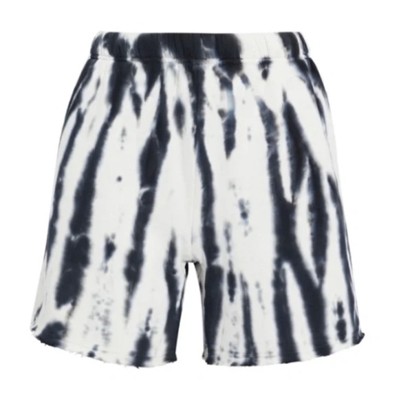 NWT GOOD AMERICAN 100% Cotton Fleece Tie Dye Shorts Sz. 2 (M) - Picture 2 of 2